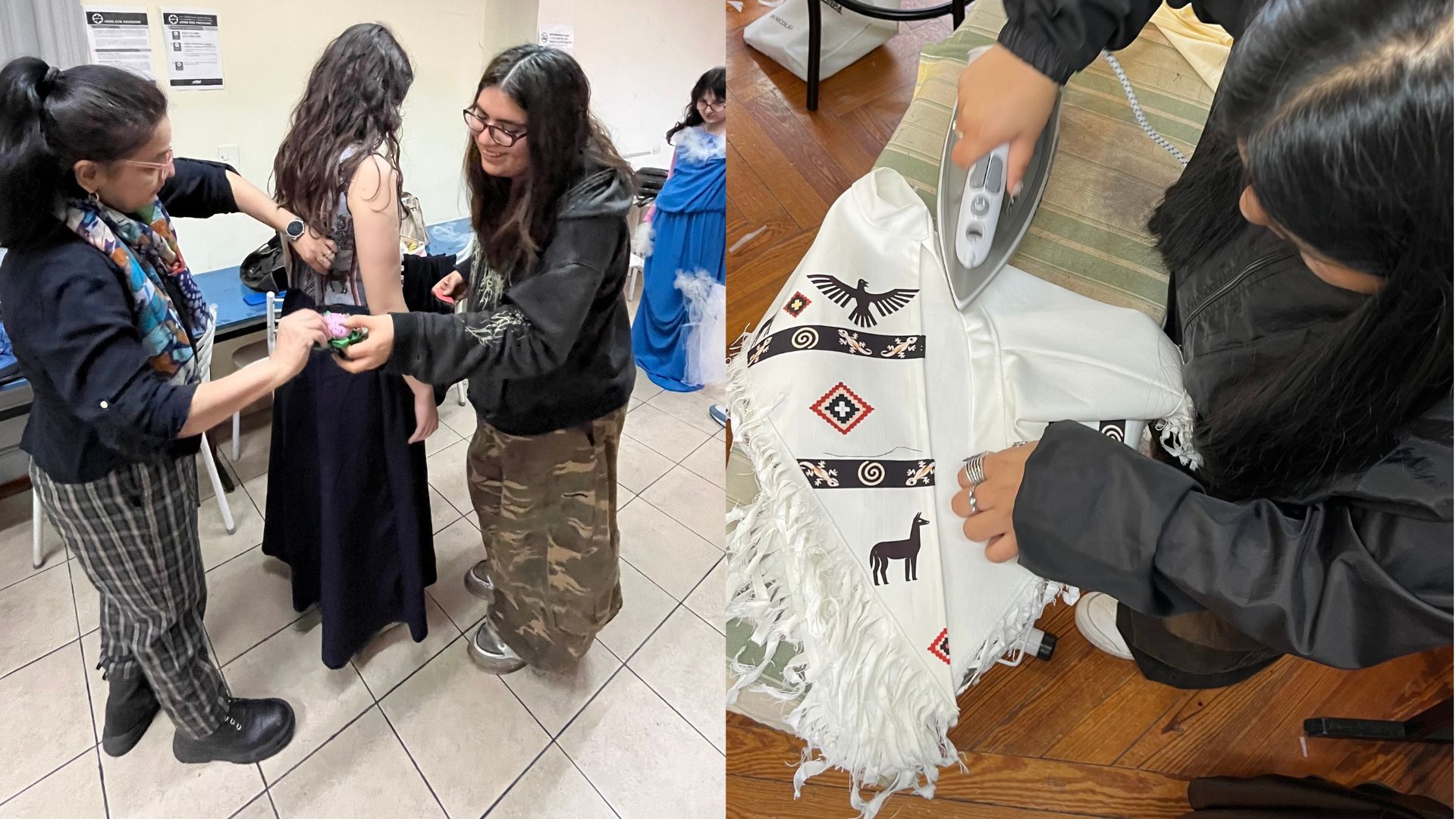 Estudiantes de Diseño de Indumentaria y Moda participaron de la prueba de calce para el desfile Raíces